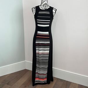 R&K Vintage Striped Midi Dress size PS